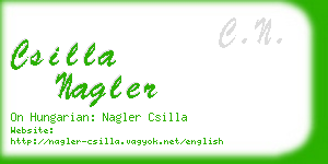 csilla nagler business card